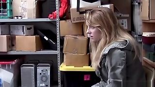 Corrupt Policeman Fucks A Hot Blonde In His Office