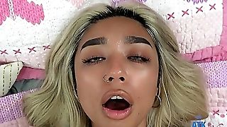 Nice Blonde Involves Both Masturbate Off And Footjob Before Arching Butt For Ass Fucking Point Of View